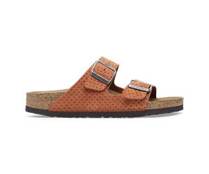 Sandals Birkenstock Arizona BS Suede Embossed Orange 42 Étroit