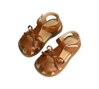 Sandals Children's Summer Unisex Sandals Girls Boys Beach Non-Slip Sandals Children Closed Summer Shoes, brown, 1 UK