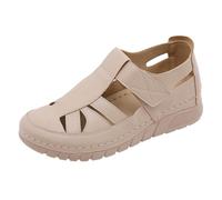 Sandals Closed Front Women's Elegant Summer Soft Non-Slip Orthopaedic Sandals Lightweight with Soft Footbed Sports Sandals Cut-Out Summer Shoes Fashion Adjustable Strap Sandals, a, 6 UK