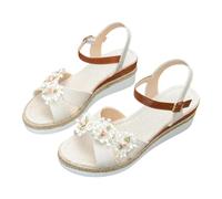Sandals Espadrilles Women's Platform Wedge Heel Women Sandals with Open Toe Non-Slip Beach Sandals Slippers Elegant Summer Shoes for Outdoor Holiday Leisure & Everyday Use, beige, 9 UK