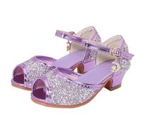 Sandals for Girls High Heel Glitter Embellished Princess Design Summer Ready Girls Sandals Perfect for Party Events and Special Occasions