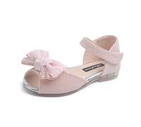 Sandals for Girls Rhinestone Ribbon Bow Decorated Soft Sole Princess Design Girls Sandals Perfect for Dance Practice and Special Performance Events