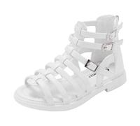Sandals for Kids Girls Roman Style Soft Sole Anti Slip Feature Korean Fashion Trend Sandals Kids Great for Older Children Casual and Daily Use
