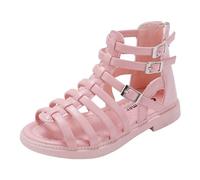 Sandals for Kids Girls Roman Style Soft Sole Anti Slip Feature Korean Fashion Trend Sandals Kids Great for Older Children Casual and Daily Use