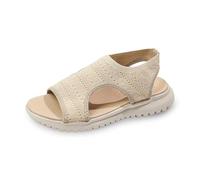 Sandals for Women Casual Beach Slip On Flat Slippers Seaside Outdoor Walking Summer Platform Comfy Flip Flops Beach Shoes Wide Fit