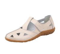 Sandals For Women Hollow-Out Flat Casual Closed Toe Summer Sandals Breathable Leather Walking Shoes Outdoor Hiking Trekking Everyday Wear size 5