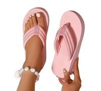 Sandals For Women, Ladies Sandals Womens Stylish Ultra Light Flip Flops Slides - Soft Indoor & Outdoor Sandals - Perfect for Beach, Pool, Vacation - Quick-Dry(Pink,38)