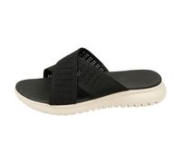 Sandals for Women Orthopedic, Washable Sandals with Arch Support Summer Slip on Ladies Wedge Slingback Walking Slip on Platform Shoes Casual Beach Knit Mesh Sandals,Black,6 UK
