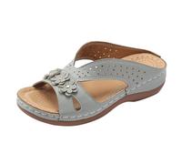 Sandals for Women Sale Clearance Wedge Summer Soft Flower Diamante Sandals ToeThis sandal is made of breathable material and a flexible sole, creating an all-day comfort experience for your feet. The