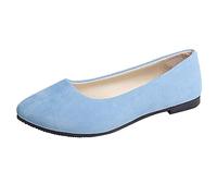 Sandals For Women Shoes For Women Uk Sandals Women Girls Solid Big Size Slip On Flat Shallow Comfort Casual Single Shoes Sandals For Women Size 5 Chunky SandalsWomens Flip FlopsFlat (Light blue, 6)
