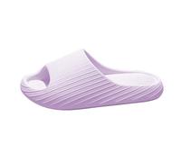 Sandals for Women Soft Sole Flip Flops Non-Slip Summer Shoes Plain Original Cozislides Slippers Open Toe Slippers Platform Shower Slippers Beach Shoes, purple, 9 UK