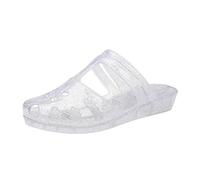 Sandals for women UK low High Party Heels Comfy Round Toe Cosy Wide Fit Lightweight Slippers Transparent Crystal Jelly Casual Sandals Summer Classics Fashion Shoes Beach Outdoor