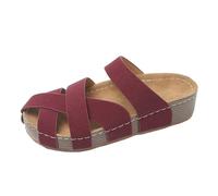 Sandals for Women UK Wedges Summer Dressy Soft Faux Leather Sandals Open Toe Low Mid Wedge Heel Shoes Prom Evening Party TouchThis sandal is made of breathable material and a flexible sole, creating