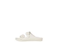 JACK & JONES Mens Sandal Double Buckle Adjustable Strap Open Toe Slides for Men - Summer, Beach, Hiking, walking, Moonbeam Colour, Size- 12 UK