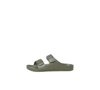 Men's Jack & Jones Mens Croxton Moulded Slides - Green - Size: 11
