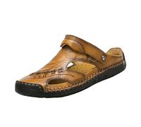 Sandals Men Wide Fit Non Slip Walking Sandals Open Toe Casual Shoes Breathable Comfortable Summer for Outdoor Holiday Beach Pool Shoes （BW2，7.5