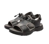 Sandals Men's Extra Wide Orthopaedic Shoes Thick Soles Anti-slip Health Shoes Pain Relieving Diabetic Sandals Comfortable Mules Summer Beach Shoes Hiking Sandals, black, 6 UK