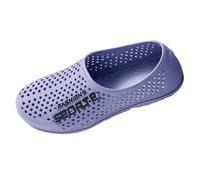 Sandals Men's Summer Lightweight Slippers Hollowed Beach Sandals Slip On Barefoot Sandals Closed Toe Outdoor Sandals Soft Sole Summer Shoes Wear Resistant Trekking Sandals Hiking Sandals, gray, 7 UK