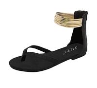 Sandals Shoes Casual Clip Round Beach Toe Summer Toe Breathable Flat Women Women's slipper Cheetah Slippers for Women Memory Foam