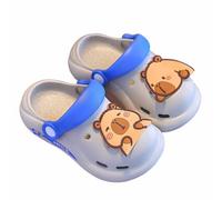 Sandals Size 25 Girls Toddler Casual Comfortable Beach Slip On Outdoor Sandals with Adjustable Straps and Cute Capybara Design Soft First Walking Shoes Slippers, gray, 32 EU XX-Schmal