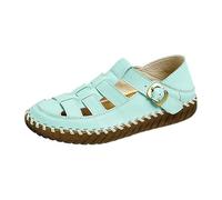 Sandals & Slides for Women Beach Sandals Comfortable Elegant Leisure Sandals Orthopaedic Lightweight Breathable Shoes Flat Beach Shoes Soft Soles Summer Sandals Barefoot Shoes, Mint Green, 8.5 UK