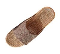 Sandals & Slides Slippers with Fashionable Bath Slippers Non-Slip Indoor Bamboo Indoor / Outdoor Slippers Bohemian Beach Sandals Lovers Shower Shoes Slippers, coffee, 7 UK