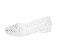 Sandals Summer Shoes Women's Breathable Summer Sandals with Versatile Crystal Decorations Wet-Dry-Friendly Beach Shoes for Everyone 2026, White, 8 UK