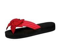 Sandals Toe Separator Women's Summer Platform Sandals with Flowers / Bow Flip Flop Peep Toe Summer Sandals Elegant Comfortable Mules Stylish Slippers Holiday Slippers Non-Slip Slippers, Win1, 8.5 UK