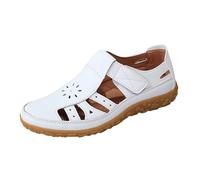 Sandals With Arch Support For Women Ladies Spring And Summer Hollow Sandals Fashionable Solid Color Covered Toe Casual With Arch Support For Women (White, 5)