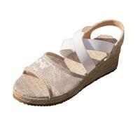 Sandals With Arch Support Wedge Size 4 Wide Fit Women's New Slope Heel One Strap Style Slope Sandals Ladies Size 6 In Black 35 (White 42)