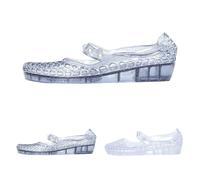 Sandals Women's Glitter Flat Summer Shoes Women's Closed Front Sandals Summer Comfortable Women's Sandals Breathable Beach Sandals Soft Soles Leisure Sandals Orthopaedic Slippers, black, 8 UK