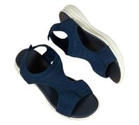 Sandals Women's Orthopaedic Sandals Summer Open Toe Cap Trainers Men with Foot Bed Sports Sandals Garden Shoes Water Sports Shoes Lightweight Running Shoes Non-Slip Walking Shoes, blue, 8 UK