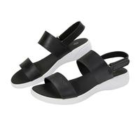 Sandals Women's Orthopaedic Trekking Sandals Plain Fashion Outdoor Sandals Women's Slim Simple Stretch Sports Sandals Super Comfortable Platform Summer Shoes Open Toe Breathable Sandals, black, 8.5 UK