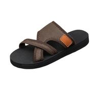 Sandals Women's Slippers Comfort Feet Plantar Fasciitis Arch Support Orthotic Sandals Portable Slippers Non-Slip Bath Slippers Yoga Foot Bed Holiday Slippers Toe Post Mules Beach Shoes, brown, 10 UK