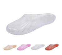Sandals, Women's Soft Plastic Jelly Sandals, Hollow Flat Ballet Shoes, Summer Sandals, Slip-Ons, Semi-Open Flat Shoes, Non-Slip Beach Shoes, Summer Shoes, Garden Shoes, White, 5 UK