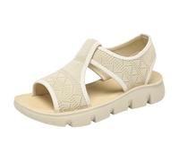 Sandals Women's Sports Sandals Walking Sandals Slip On Summer Shoes Mesh Slingback Lightweight Summer Shoes Orthopaedic Slippers Elegant Mules Barefoot Sandals Outdoor Shoes Water Sports Shoes, beige