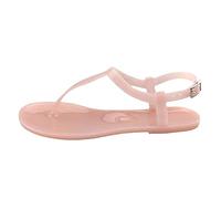 Sandals Women's Summer Elegant Boho Flat Flip Flops T-Strap Summer Shoes Soft Soles Comfortable Sandals Leisure Toe Separator Elastic Strap Slingback Lightweight Beach Sandals, pink, 8.5 UK