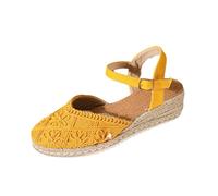 Sandals Women's Summer Sandals Wedge Heel Women's Espadrilles Woven Straw Wedge Sandals Triple Embroidery Strappy Sandals Slingback Platform Sandals Casual Roman Sandals Thick Sole Straw Sandals