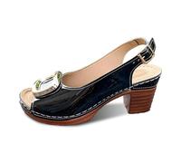 Sandals Women's Summer Shoes Comfortable Women's Slip On Sandals with Breathable Materials Casual Outdoor Sandals with Durable Heel for Spring Ideal for Everyday Travel Leisure, black, 7 UK