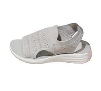 Sandals Womens Summer Washable Slingback Orthopedic Slide Platform Sport Sandals With Arch Support W-edge Walking Sandals Casual Thick Bottom Comfy Knit Sandals
