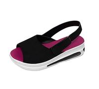 Sandals Women's Wide Feet Orthopaedic Summer Sandals Comfortable Water Sandals Barefoot Flat Sandals Sports & Outdoor Sandals Women Shopoti Sandals Platform Outdoor Sandals, O Black, 5 UK