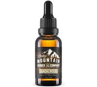Sandalwood Beard Oil & Leave-in Conditioner - Cold-Pressed Blend with Sandalwood Scent, Nutrient Rich Jojoba, Grapeseed, Argan, Coconut Oil