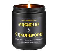 Sandalwood Candle, 7 oz Scented Candle for Men, Soy Candles for Home Scented, Masculine Jar Candle for Him, 50 Hours Burning Time Mens Candle Gift for Boyfriend, Father, Birthday Present Giving