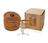 Sandalwood Coils Incense Floral Fragrance Spiral Incense for Home Decoration Holder Incense Burner (Sandalwood Incense)