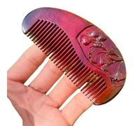 Sandalwood Combs Solid Wood Carving Comb Anti-Static Beard Handicraft Hair Styling Valentine's Day for all types of hair Styling(12cm-C)