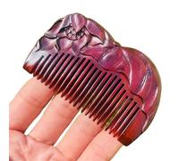 Sandalwood Combs Solid Wood Carving Comb Anti-Static Beard Handicraft Hair Styling Valentine's Day for all types of hair Styling(9cm-B)