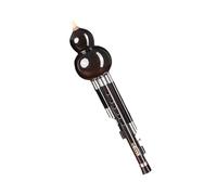 Sandalwood Cucurbit Silk, Not Easy To Crack, Stage Performance/Solo, Storage Box Included,Black,B flat#