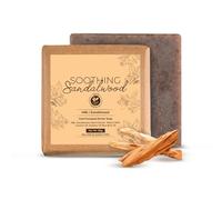 Sandalwood De-Ta.n Soa.p - 125g | Body Tan Removal Soap for Men & Women | Cold Processed & Handmade with Rakt Chandan | For Tanning, Skin Brightening & Scar Reduction | Ayurvedic Anti-Tan Soap