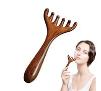 Sandalwood Hair Comb - Sandalwood Comb, Wide Tooth Deer Wood Comb | Little Frog Massager for Eyes, Nose and Wings, Wide Tooth Comb Sandalwood