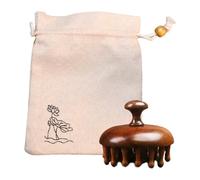 Sandalwood Hair Pbi - Wooden Meridian Massage Brush, Compact Scalp Tool | Handcrafted Head Relaxing with a Gentle Touch for a Migl